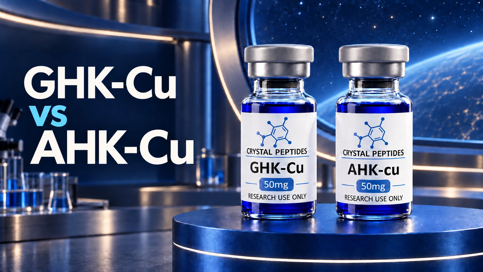 GHK-Cu og AHK-Cu: Hvad ændrer sig, når en aminosyre ændres?