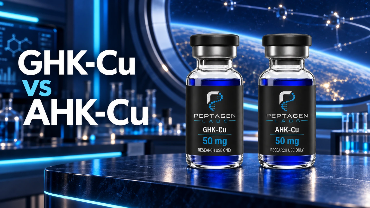 GHK-Cu og AHK-Cu: Hvad ændrer sig, når en aminosyre ændres?