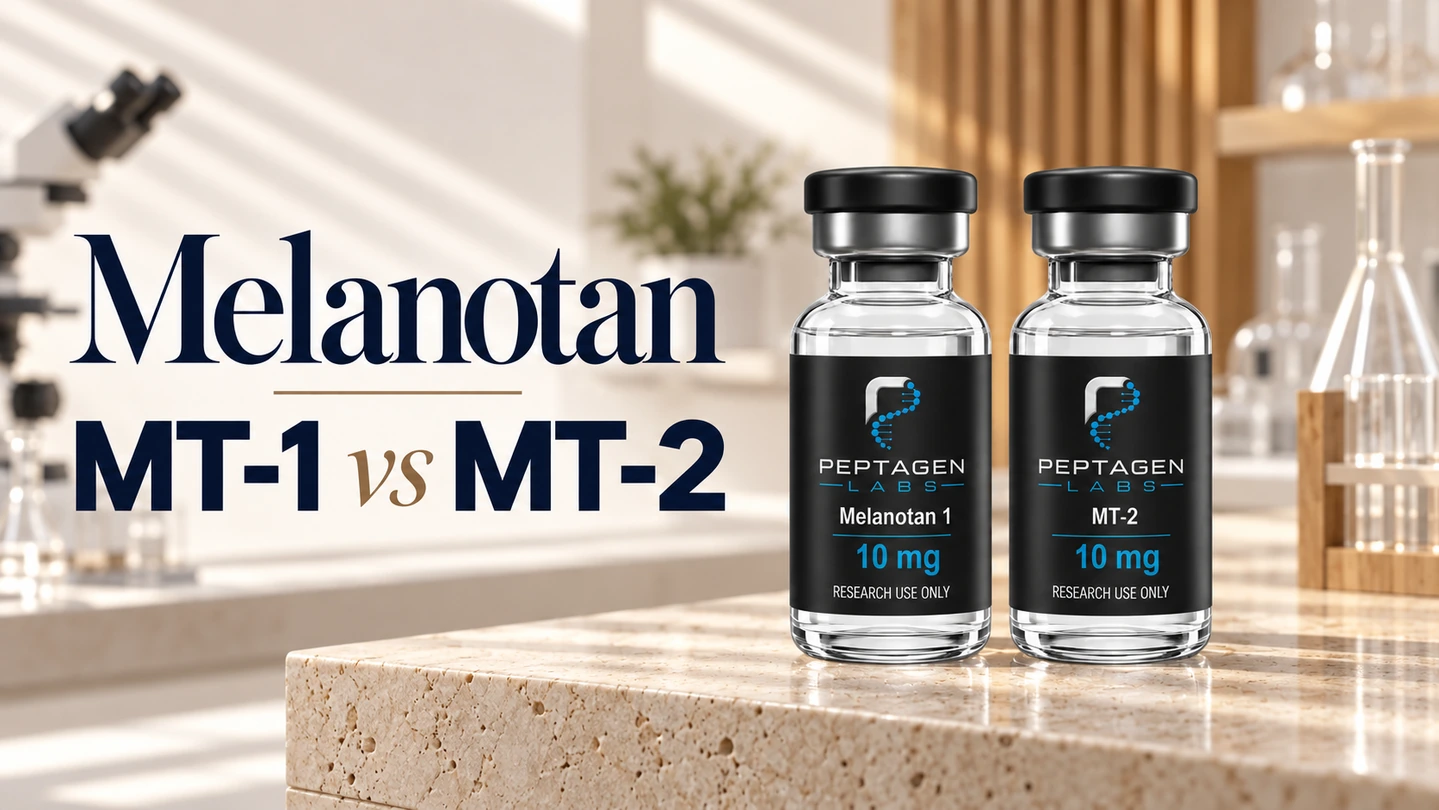 Melanotan MT-1 mod MT-2: struktur, evidens og regulatorisk status